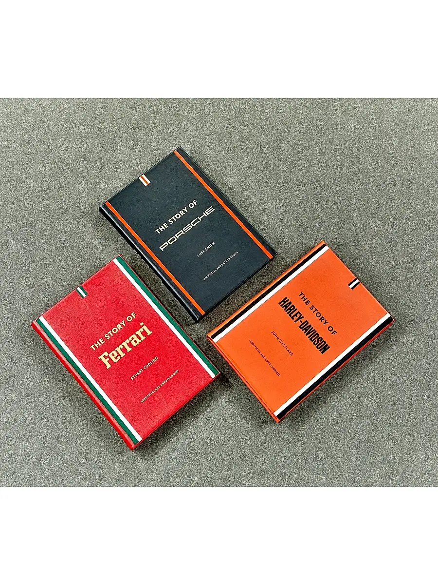 Graphic Image ''The Story Of Ferrari'' Leather-Bound Book | Thumbnail 2