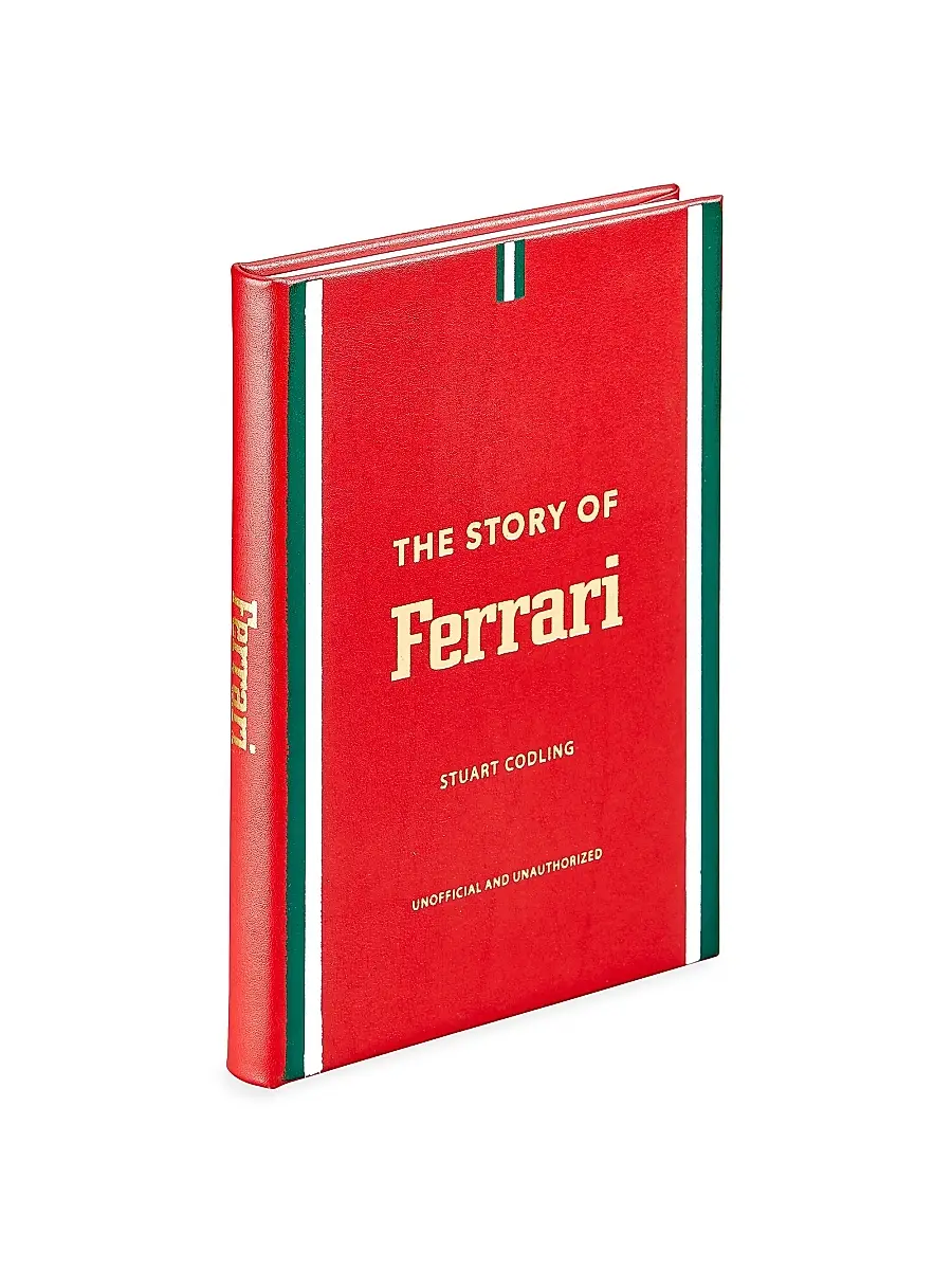 Graphic Image ''The Story Of Ferrari'' Leather-Bound Book | Thumbnail 3