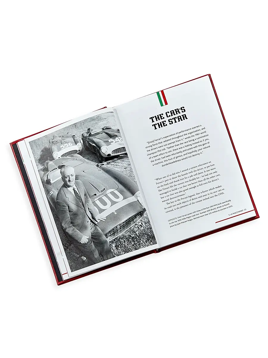 Graphic Image ''The Story Of Ferrari'' Leather-Bound Book | Thumbnail 4