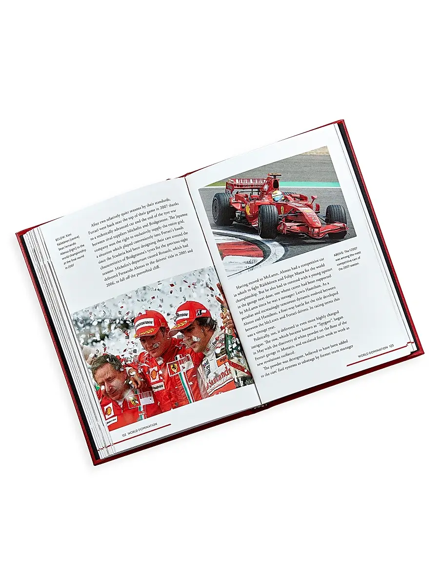 Graphic Image ''The Story Of Ferrari'' Leather-Bound Book | Thumbnail 5