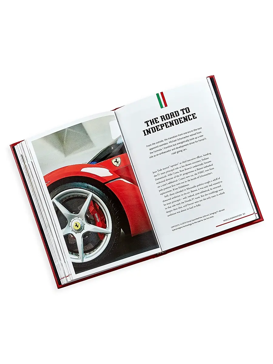 Graphic Image ''The Story Of Ferrari'' Leather-Bound Book | Thumbnail 7