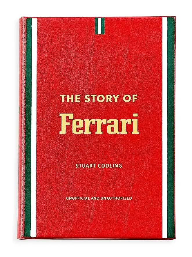 Graphic Image ''The Story Of Ferrari'' Leather-Bound Book