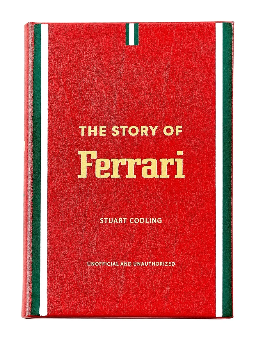 Graphic Image ''The Story Of Ferrari'' Leather-Bound Book