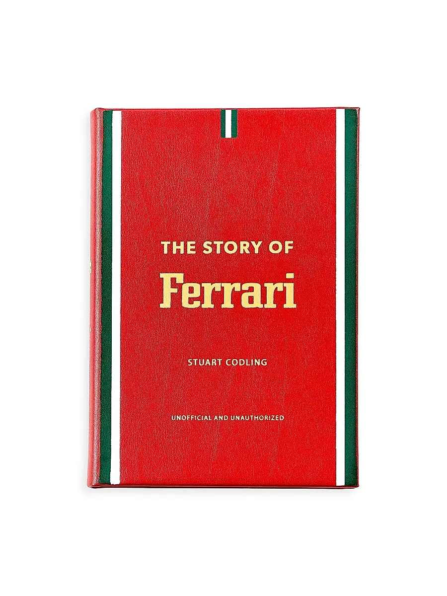 Graphic Image ''The Story Of Ferrari'' Leather-Bound Book