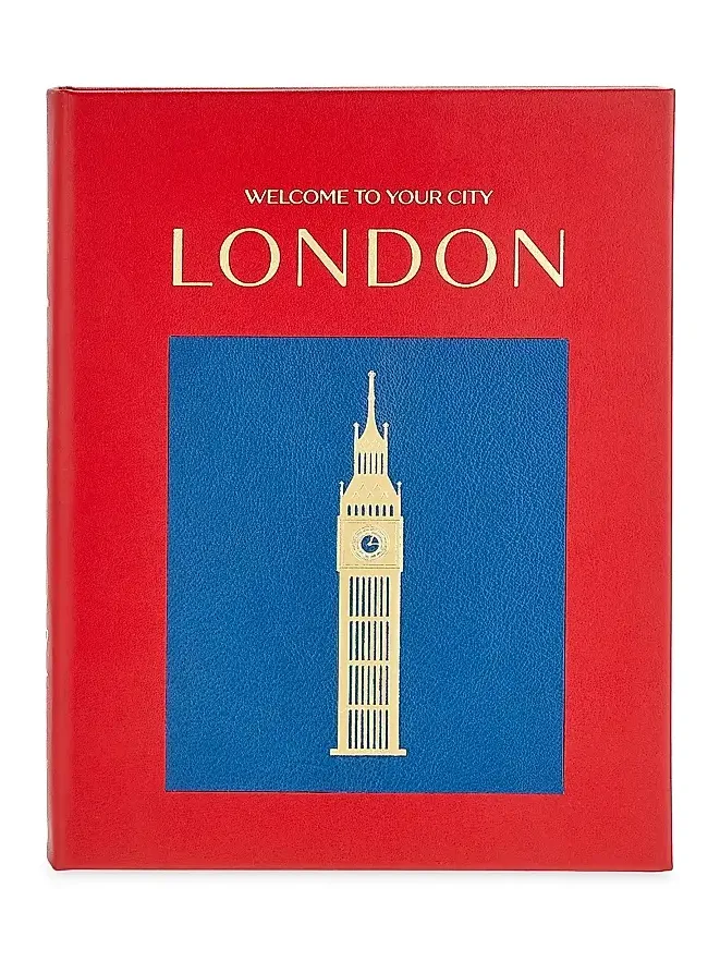 Graphic Image Trope London Leather Bound Book