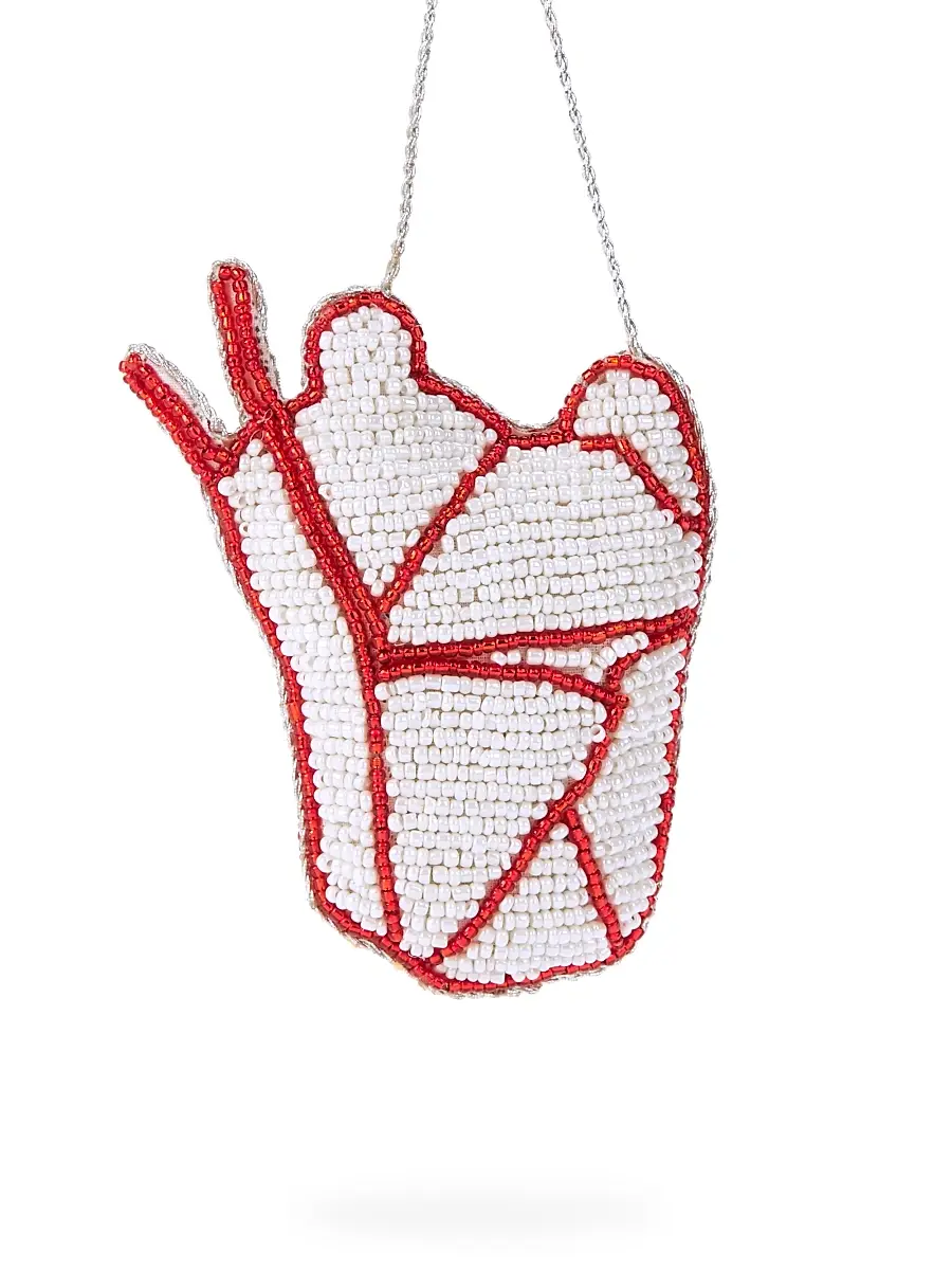 Sudha Pennathur Holiday Chinese Food Box Ornament | Image 1 Sudha Pennathur Holiday Chinese Food Box Ornament | Image 1