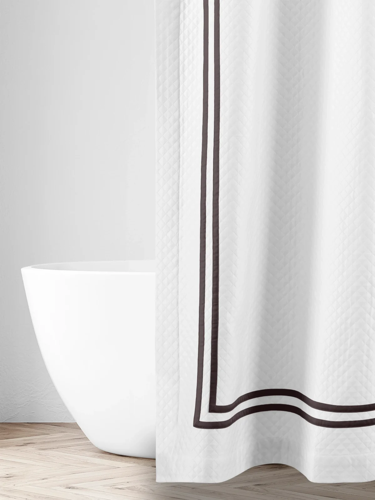 Home Treasures Ribbons Diamante Pique Shower Curtain