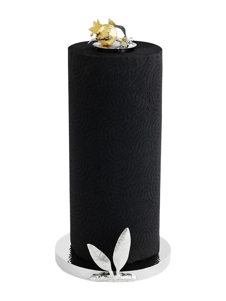 Michael Aram Pomegranate Silver & Gold Paper Towel Holder