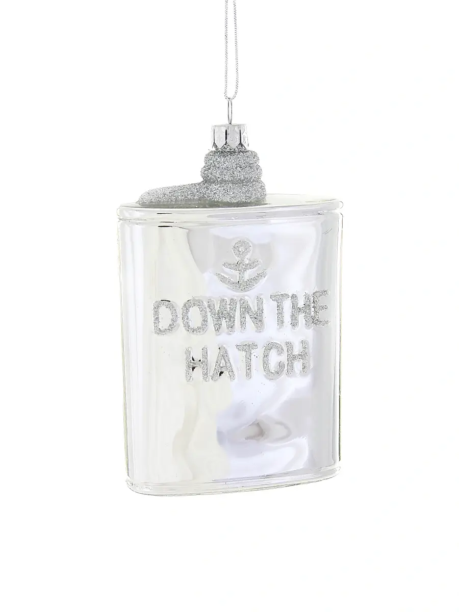 Cody Foster & Co Silver Flask Ornament | Image 1 Cody Foster & Co Silver Flask Ornament | Image 1