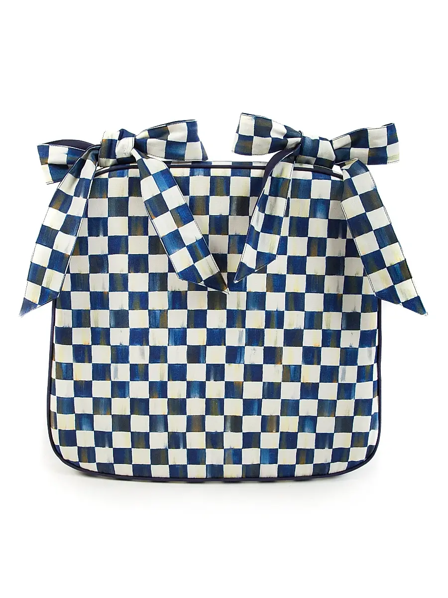MacKenzie-Childs Royal Check Chair Cushion | Thumbnail 2 MacKenzie-Childs Royal Check Chair Cushion | Thumbnail 2