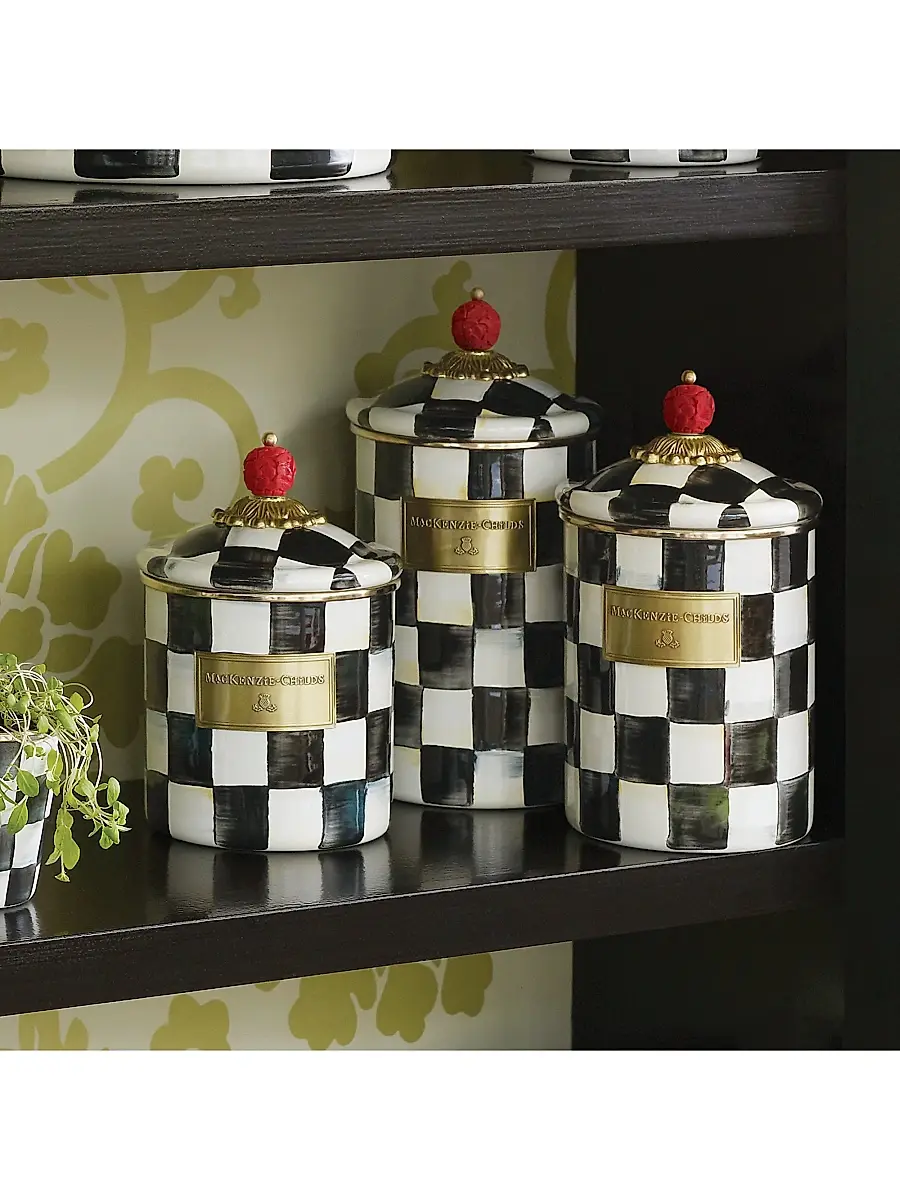 MacKenzie-Childs Courtly Check Canister | Thumbnail 2 MacKenzie-Childs Courtly Check Canister | Thumbnail 2