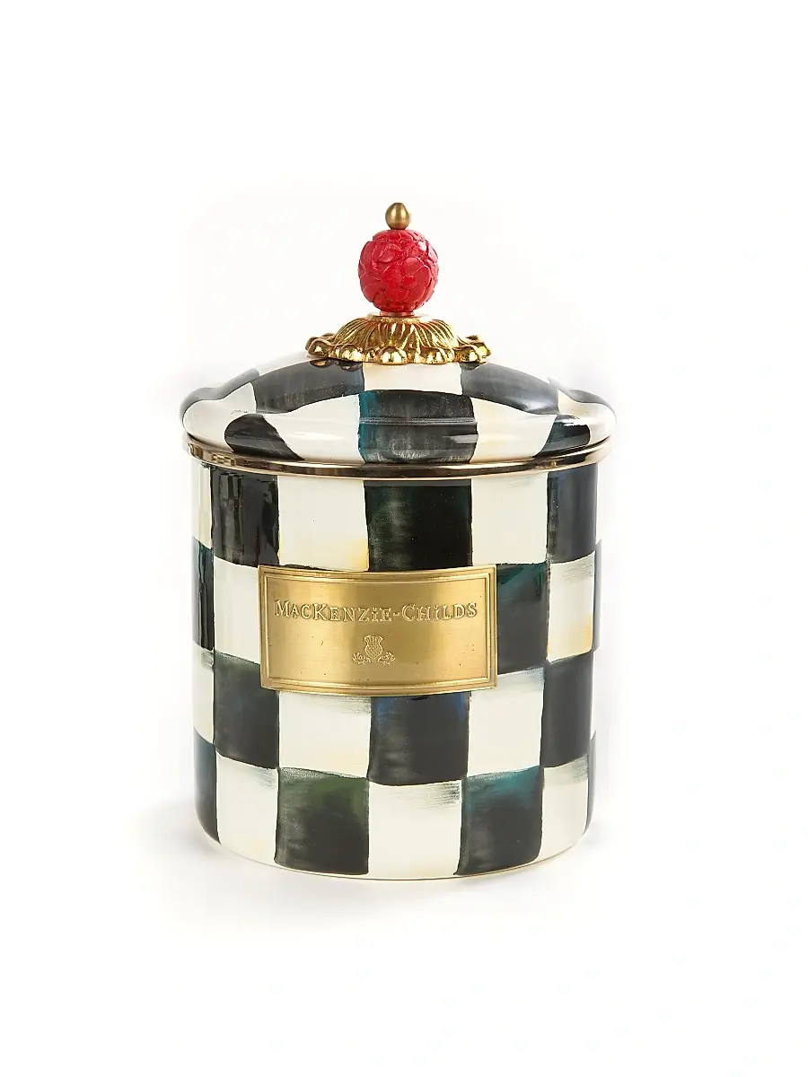 MacKenzie-Childs Courtly Check Canister