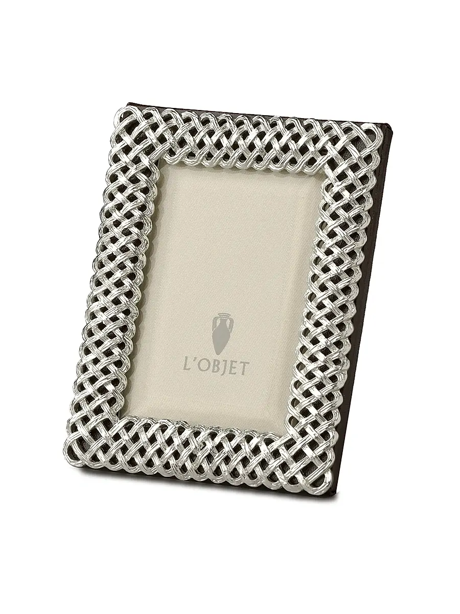 L'Objet Braid Frame/Platinum | Thumbnail 2 L'Objet Braid Frame/Platinum | Thumbnail 2
