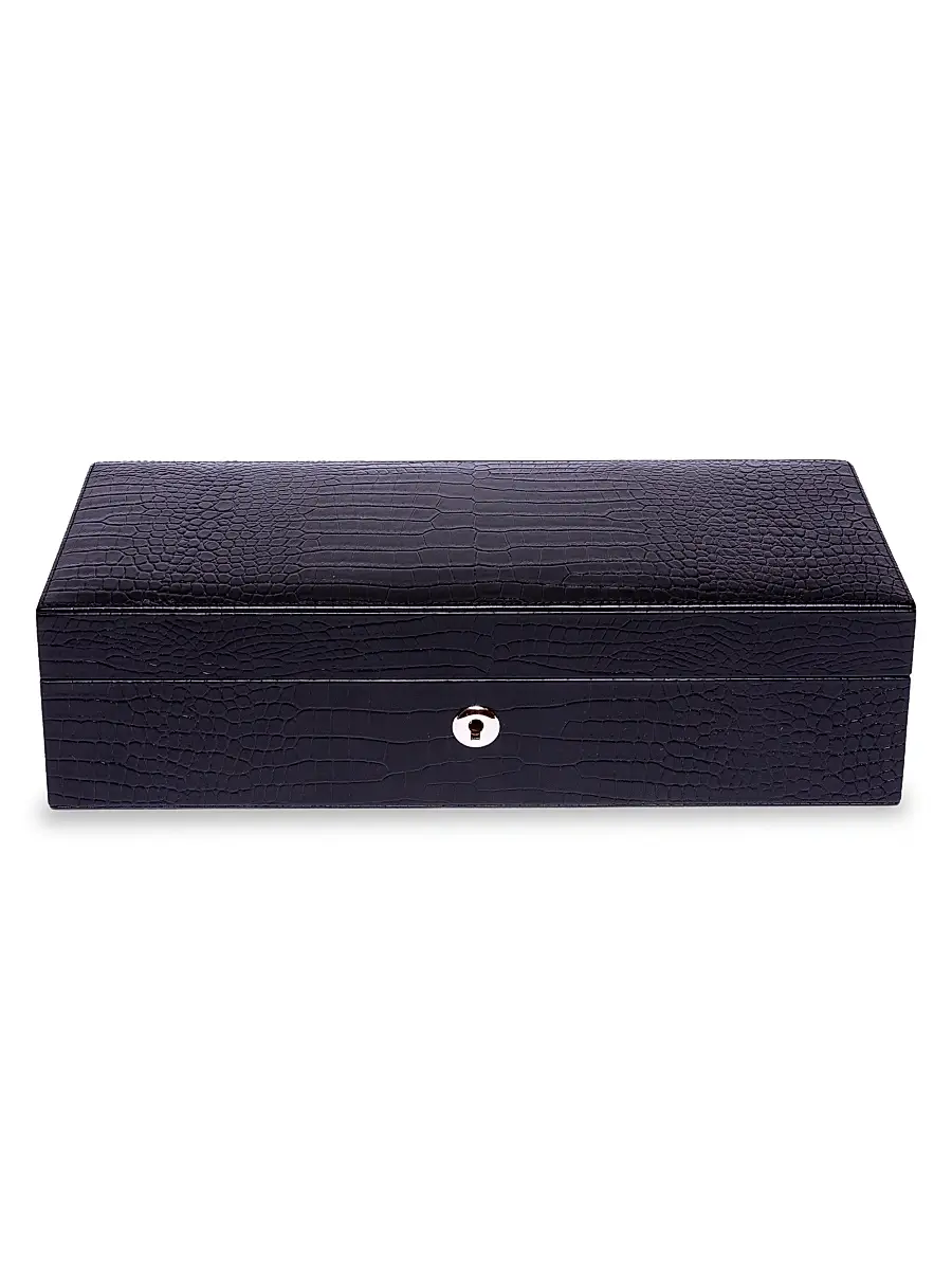 Rapport London Brompton Five Piece Watch Box - Black | Image 1 Rapport London Brompton Five Piece Watch Box - Black | Image 1