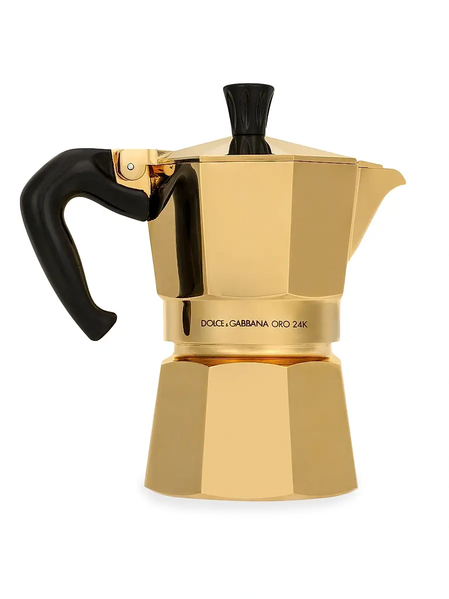 Dolce & Gabbana X Bialetti Oro 3-Cup Moka Machine | Thumbnail 3 Dolce & Gabbana X Bialetti Oro 3-Cup Moka Machine | Thumbnail 3