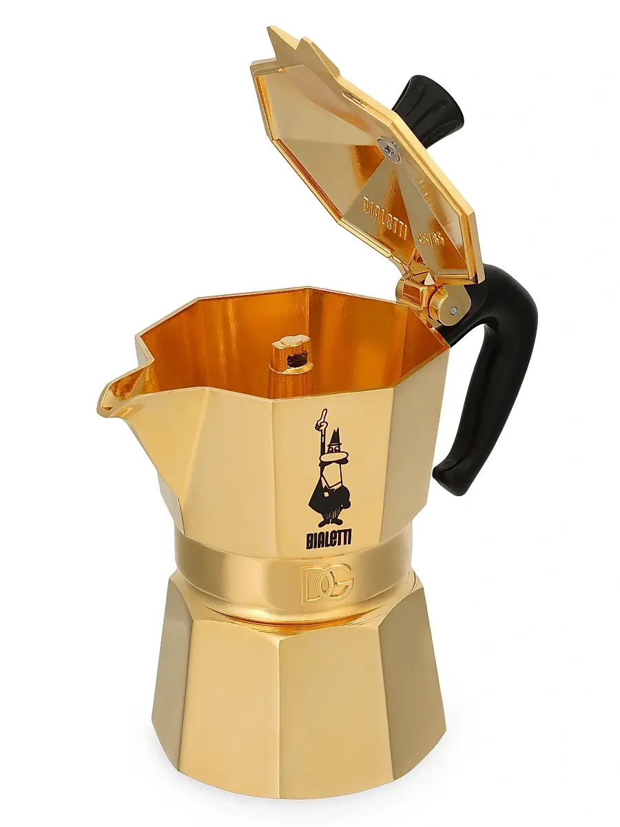 Dolce & Gabbana X Bialetti Oro 3-Cup Moka Machine | Thumbnail 4 Dolce & Gabbana X Bialetti Oro 3-Cup Moka Machine | Thumbnail 4