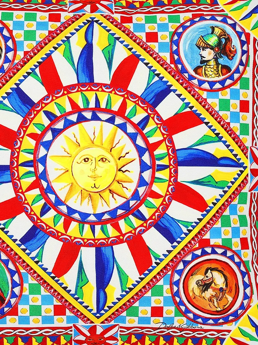 Dolce & Gabbana Carretto Canvas Cushion | Thumbnail 4 Dolce & Gabbana Carretto Canvas Cushion | Thumbnail 4