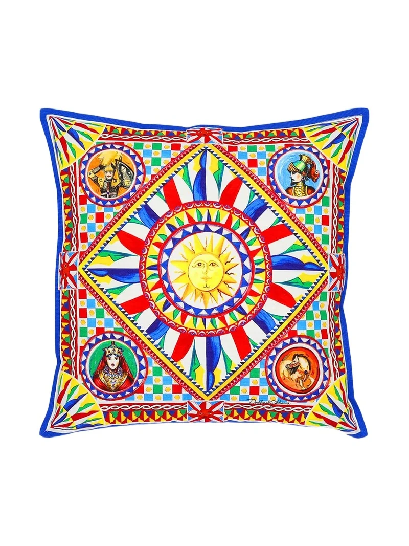 Dolce & Gabbana Carretto Canvas Cushion