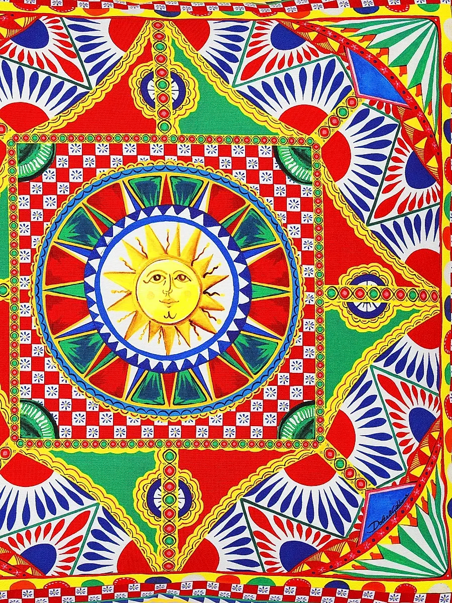 Dolce & Gabbana Carretto Canvas Cushion | Thumbnail 4 Dolce & Gabbana Carretto Canvas Cushion | Thumbnail 4