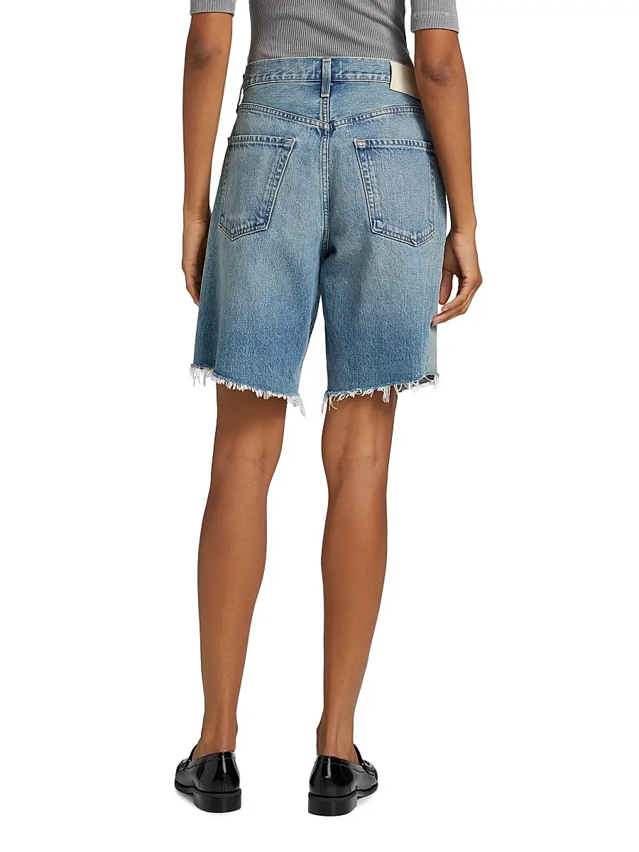 Citizens of Humanity Women's Ayla Baggy Raw-Edge Denim Shorts - Baby Lonia Medium Indigo | Thumbnail 5 Citizens of Humanity Women's Ayla Baggy Raw-Edge Denim Shorts - Baby Lonia Medium Indigo | Thumbnail 5