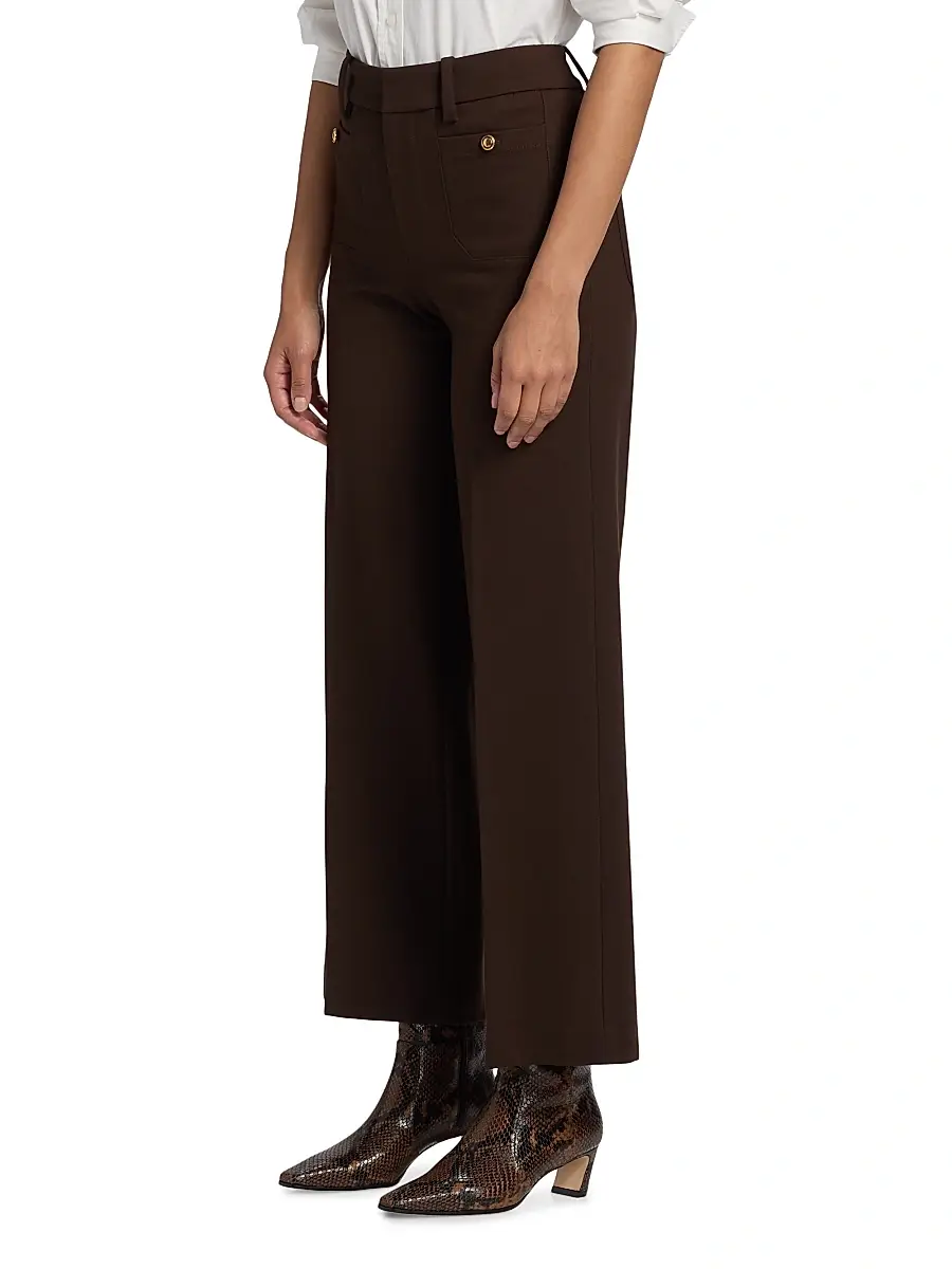 Frame Women's Slim Palazzo Pleated Trousers | Thumbnail 4 Frame Women's Slim Palazzo Pleated Trousers | Thumbnail 4