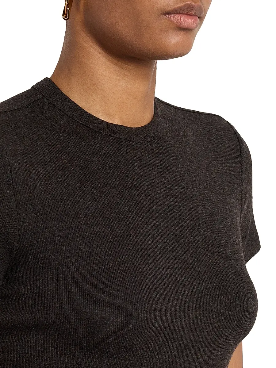 Frame Women's The Rib Baby Stretch Tee | Thumbnail 5 Frame Women's The Rib Baby Stretch Tee | Thumbnail 5