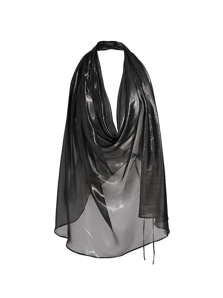 Wardrobe.NYC WARDROBE. NYC Women's Metallic Halter Blouse