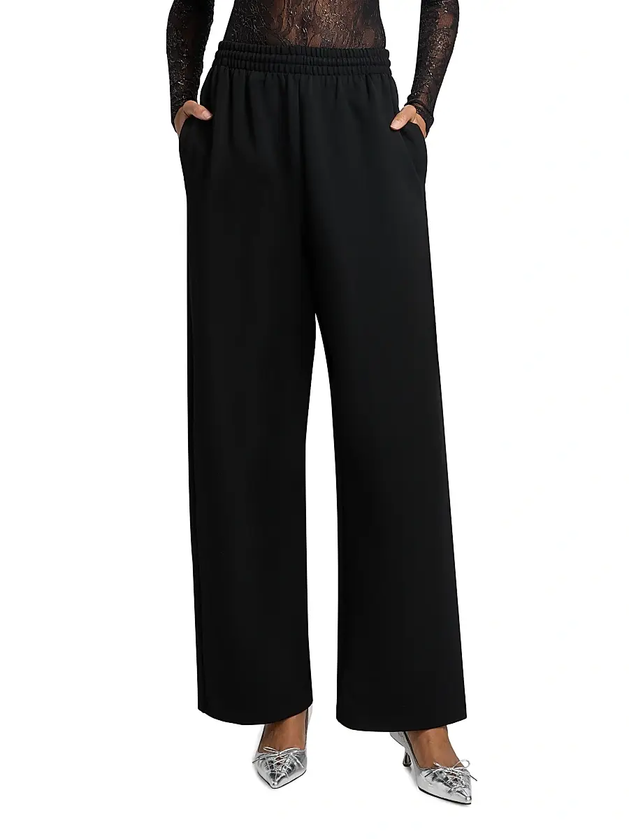 Wardrobe.NYC WARDROBE. NYC Women's Semi Matte Track Pants | Thumbnail 3 Wardrobe.NYC WARDROBE. NYC Women's Semi Matte Track Pants | Thumbnail 3
