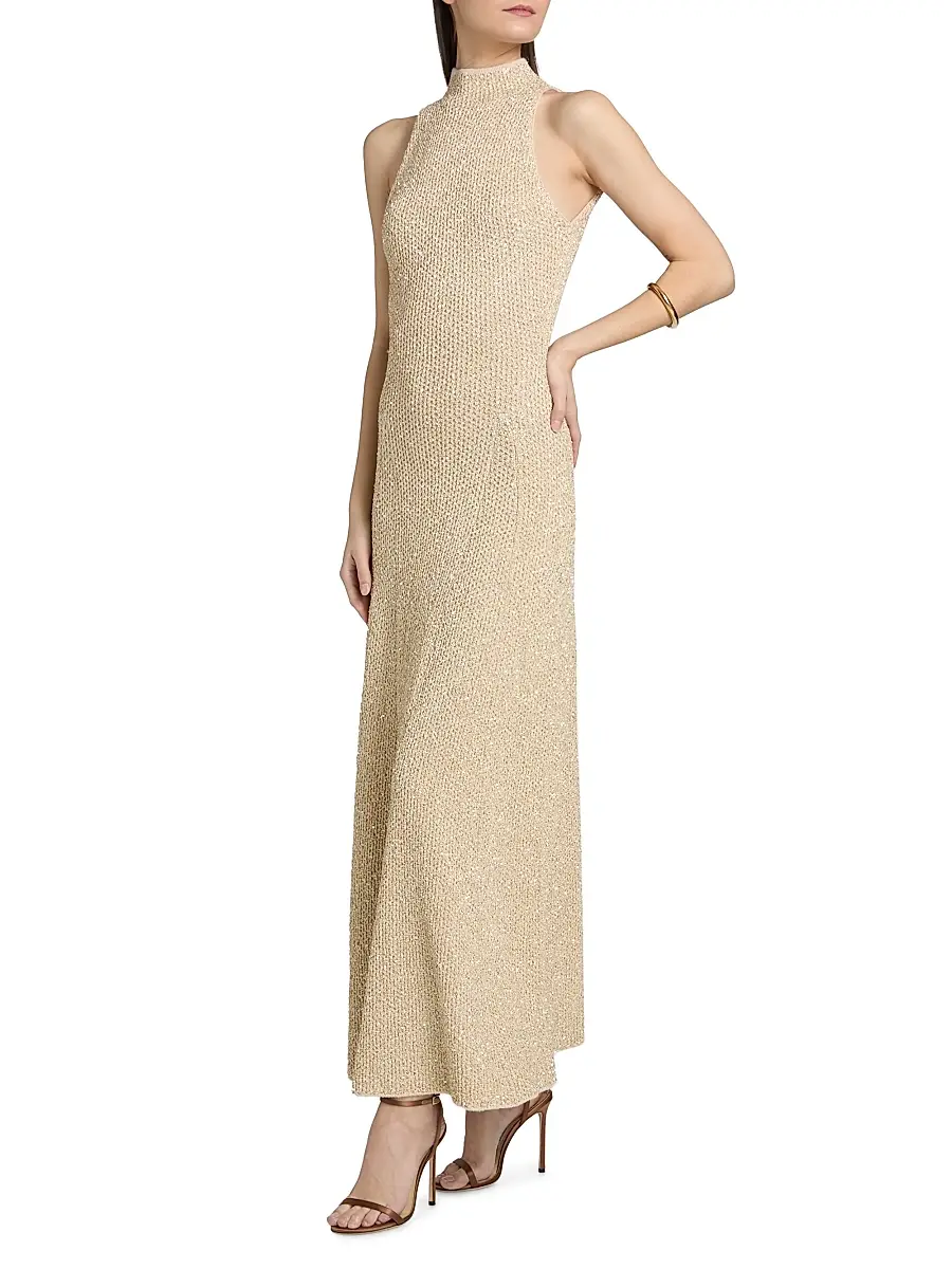 Ronny Kobo Women's Alania Sequined Knit Maxi Dress | Thumbnail 4