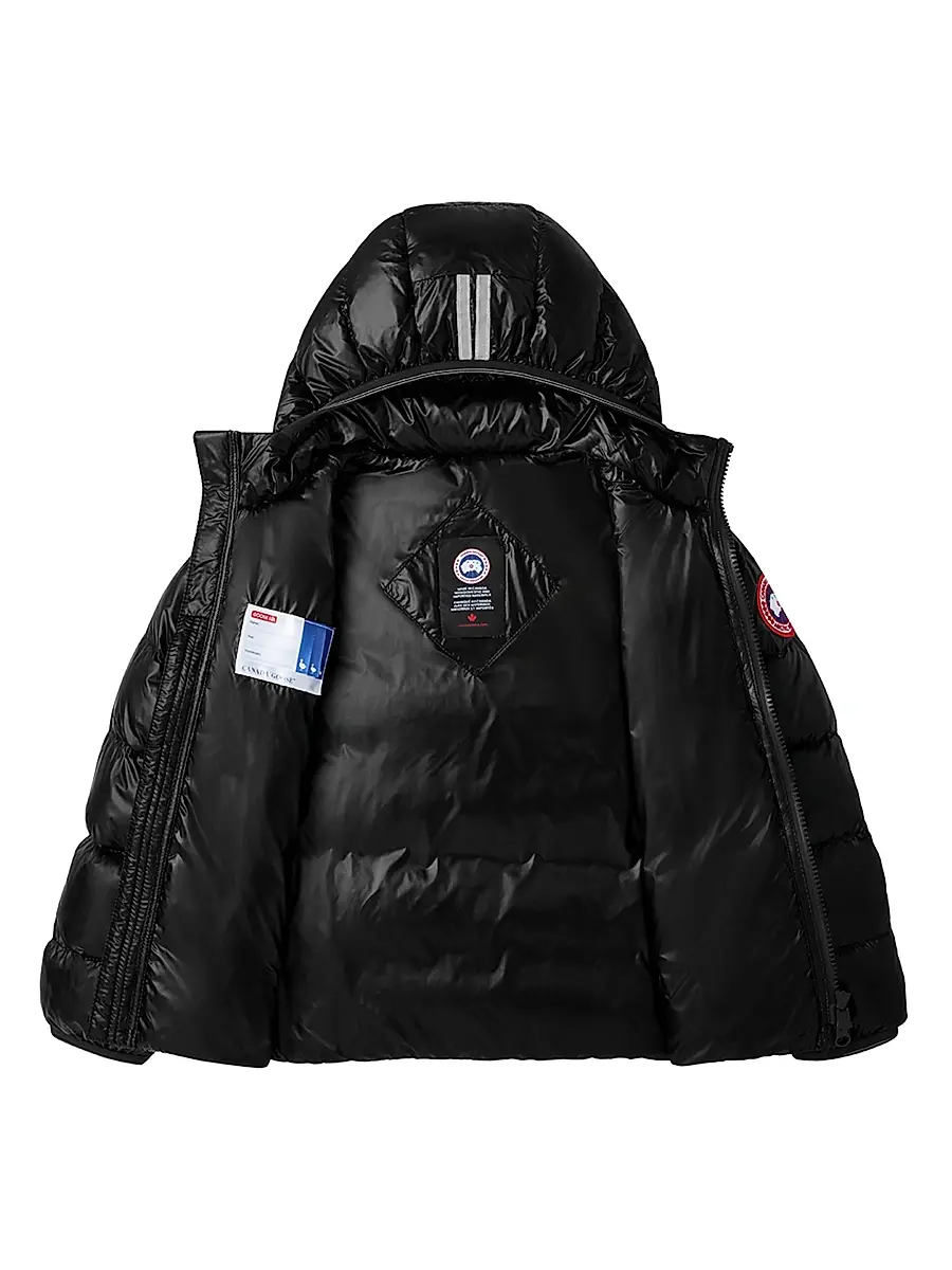 Canada Goose Little Kid's & Kid's Crofton Down Quilted Puffer Jacket - Black | Thumbnail 2