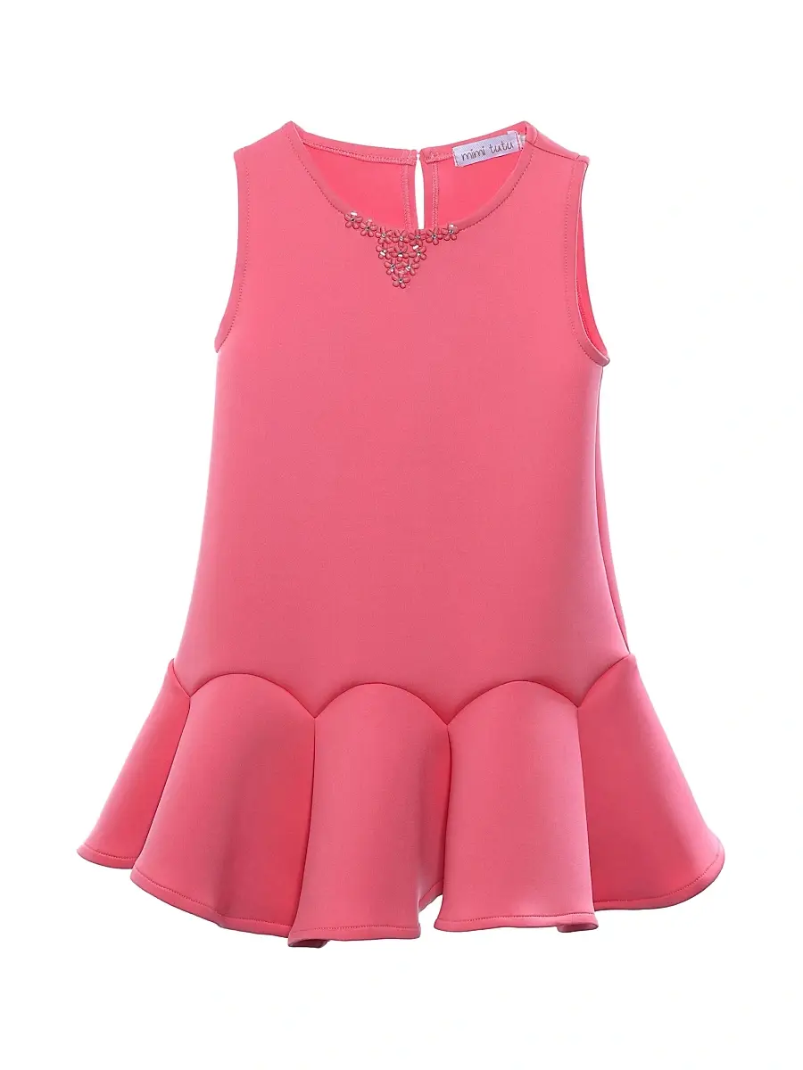 Mimi Tutu Little Girl's & Girl's Millie Dress - Watermelon Pink | Image 1 Mimi Tutu Little Girl's & Girl's Millie Dress - Watermelon Pink | Image 1