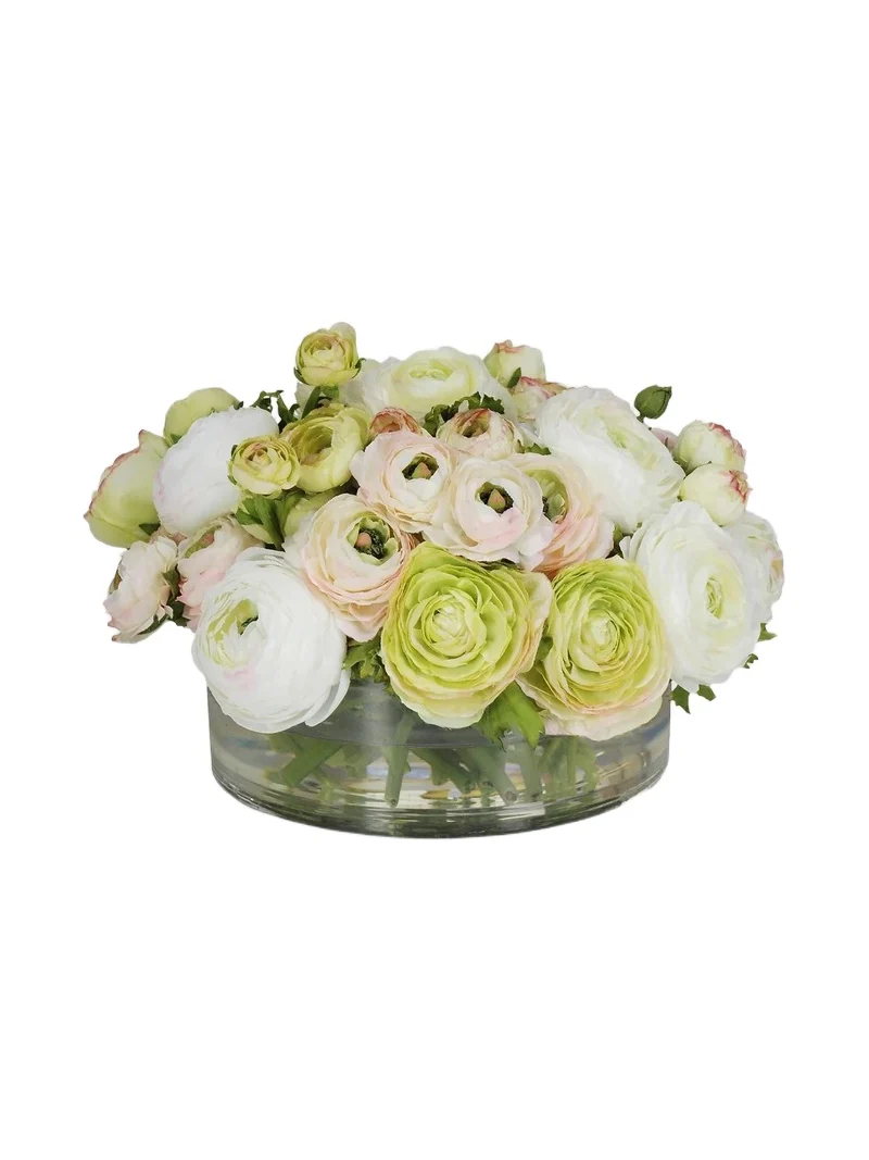 Winward Home Everyday Floral Mix Green Ranunculus