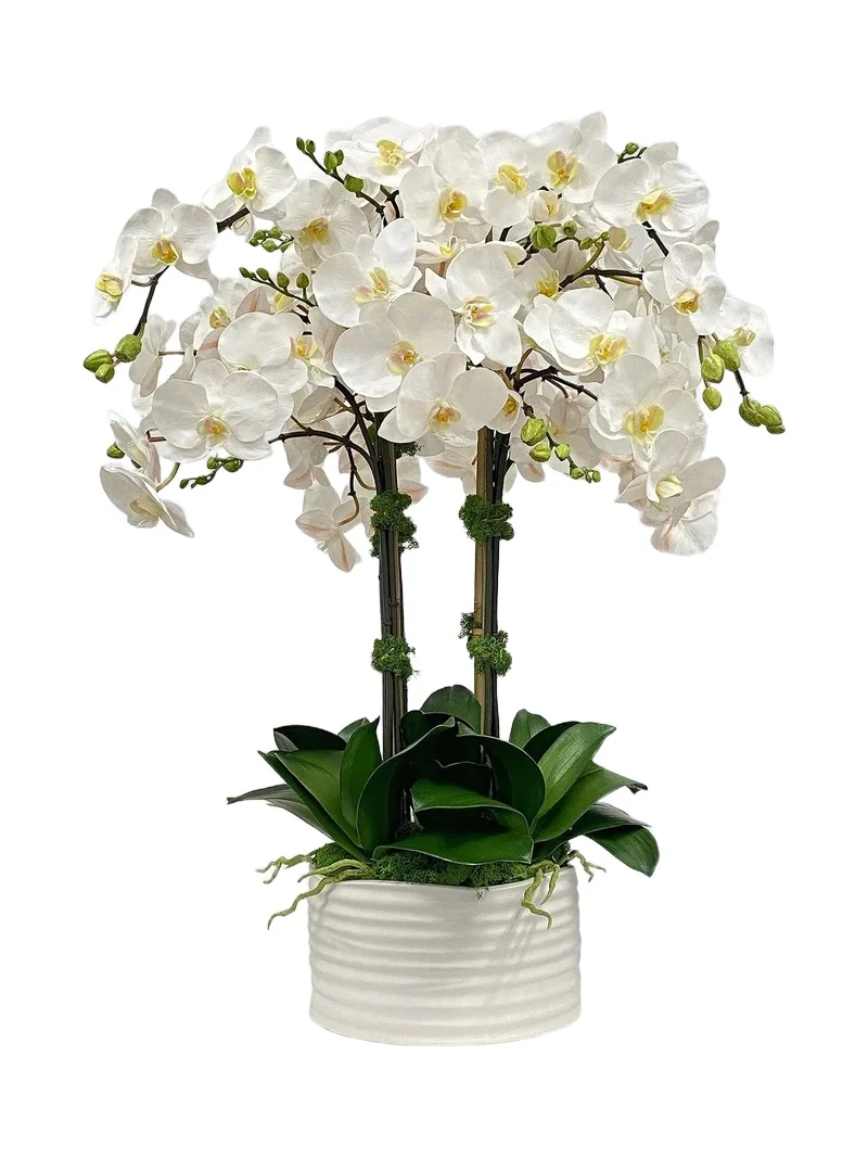 Winward Home Faux Orchid Urban Coil Planter