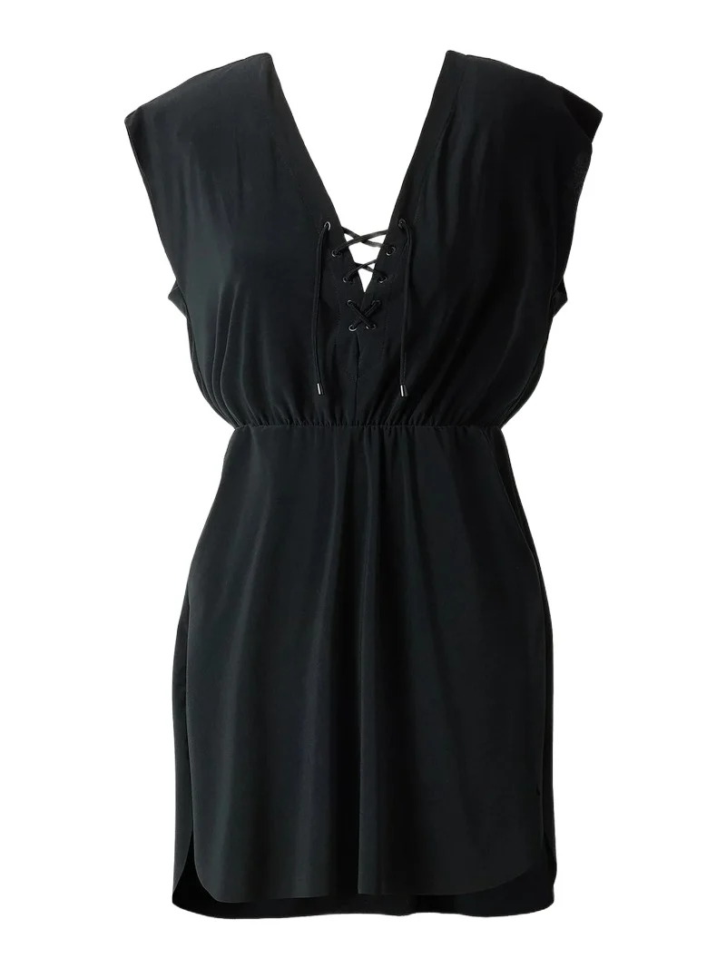 Women's Cover Ups Lace-Up Minidress