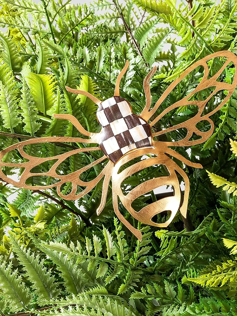 MacKenzie-Childs Bee Stake Faux Potted Fern | Thumbnail 2