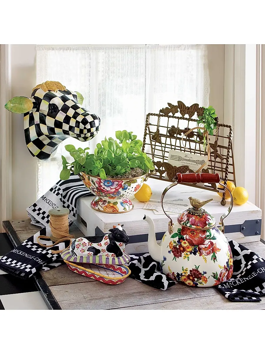 MacKenzie-Childs Small Flower Market Colander | Thumbnail 6