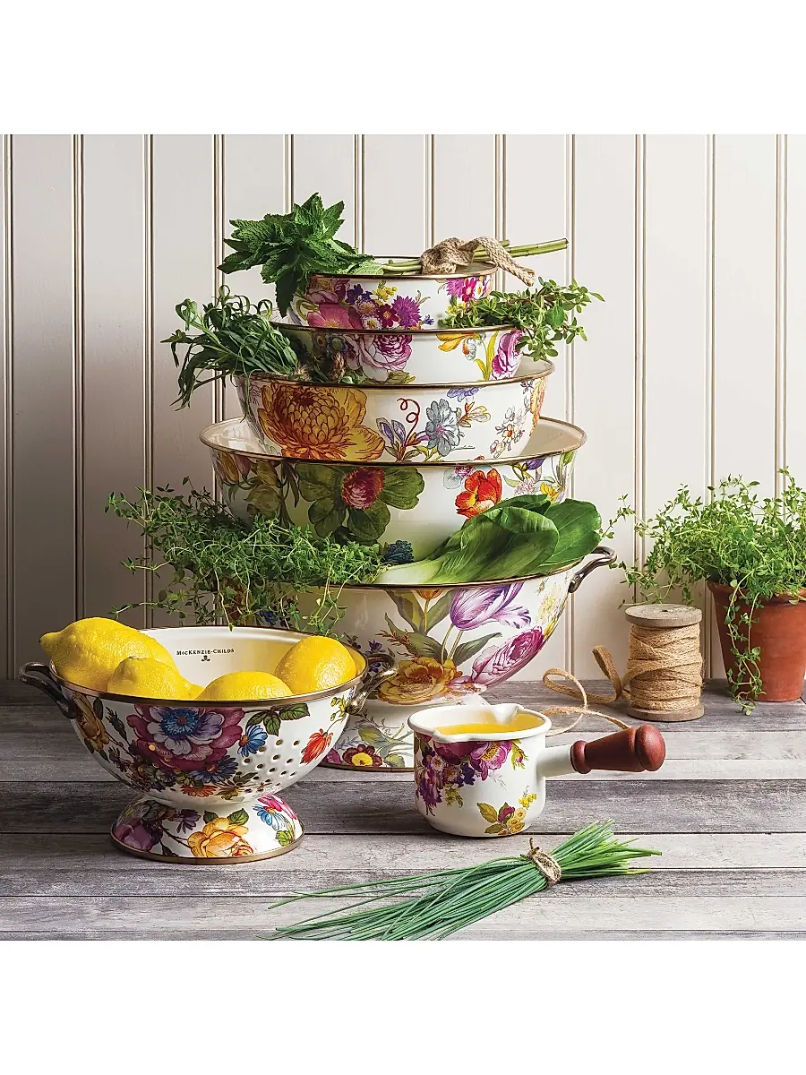 MacKenzie-Childs Small Flower Market Colander | Thumbnail 7