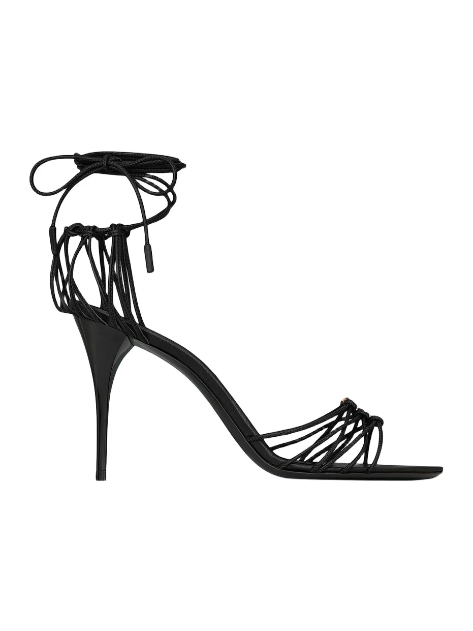 Women's Babylone Sandals in Smooth Leather - Black Women's Babylone Sandals in Smooth Leather - Black