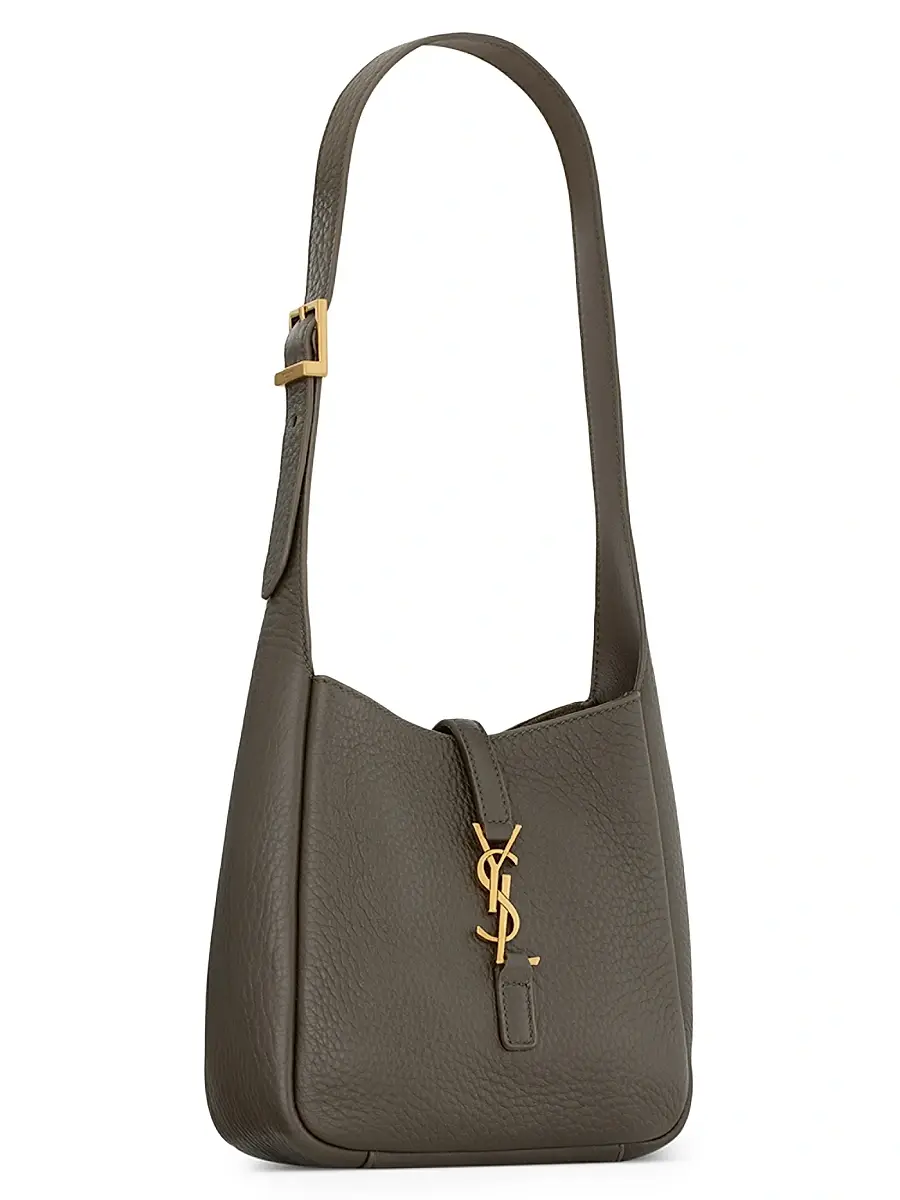 Saint Laurent Women's Le 5 à 7 Supple Baby Shoulder Bag in Grained Leather - Light Musk | Thumbnail 7 Saint Laurent Women's Le 5 à 7 Supple Baby Shoulder Bag in Grained Leather - Light Musk | Thumbnail 7