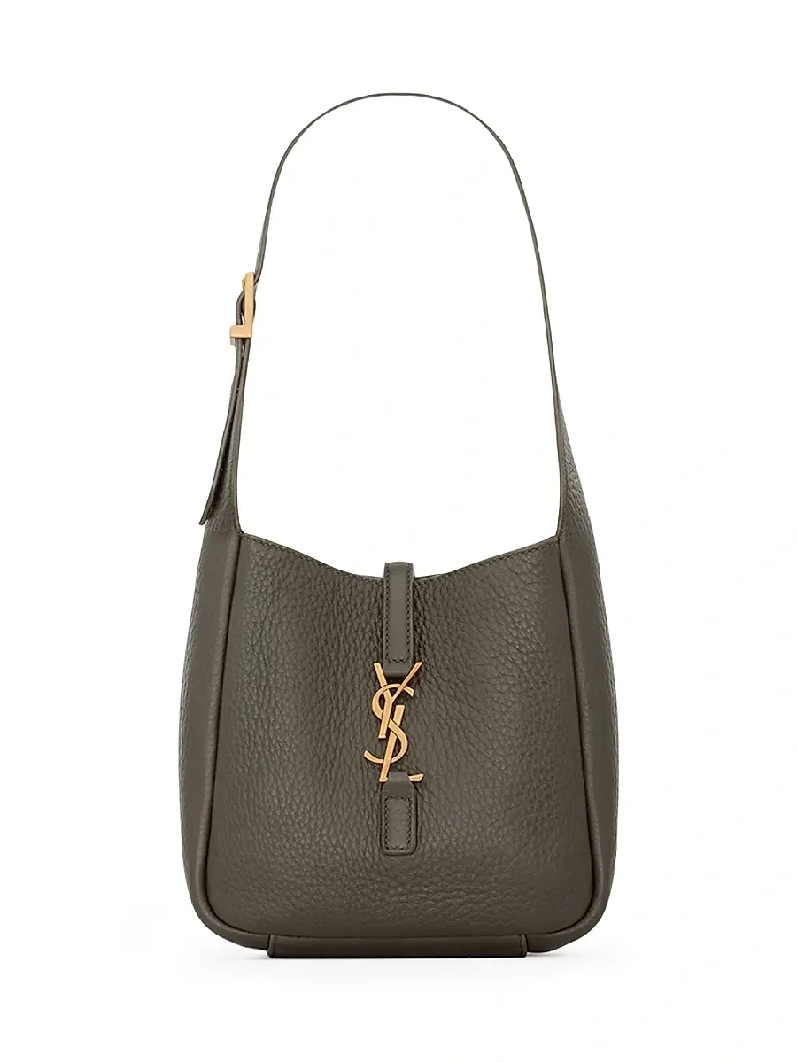 Saint Laurent Women's Le 5 à 7 Supple Baby Shoulder Bag in Grained Leather - Light Musk | Image 1 Saint Laurent Women's Le 5 à 7 Supple Baby Shoulder Bag in Grained Leather - Light Musk | Image 1