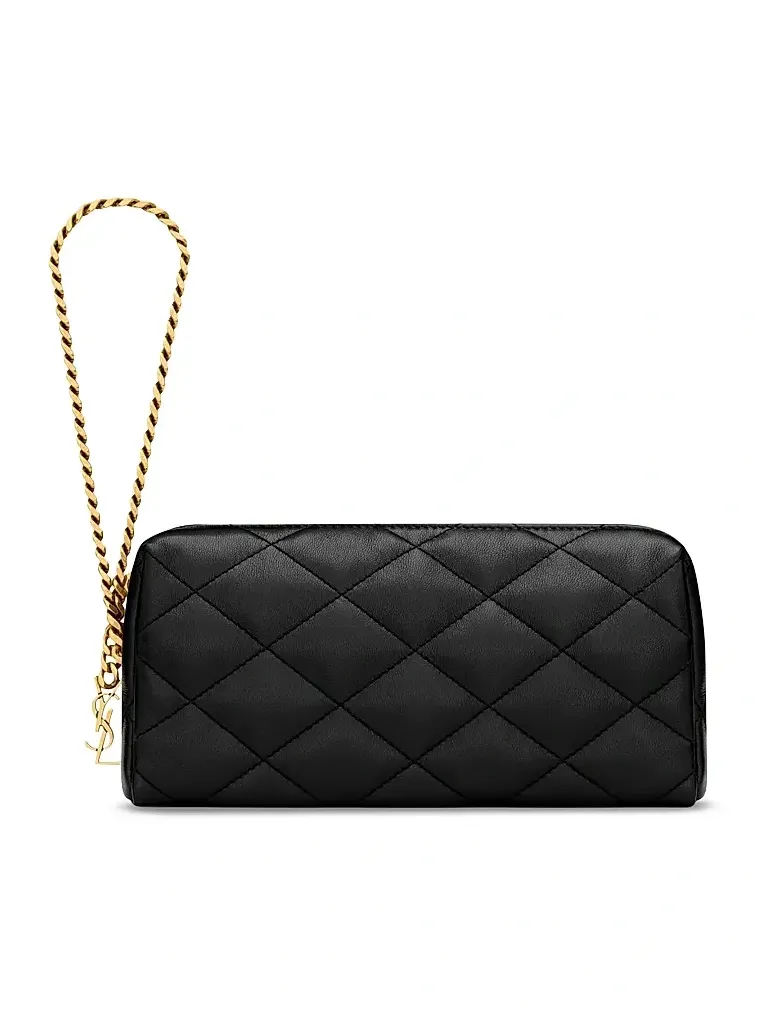 Women's Cassandre Bijou Pouch in Lambskin Leather - Rouge Cabernet