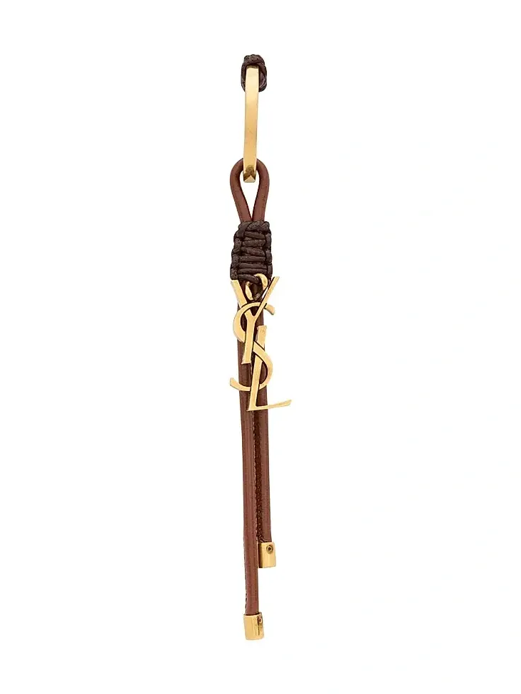 Women's Cassandre Keyring in Lambskin - Dark Brown