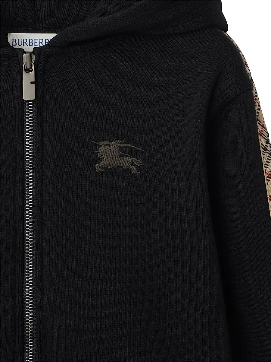 Burberry Boy's Baby Boy's, Little Boy's & Boy's Check-Trim Zip-Up Hoodie | Thumbnail 3