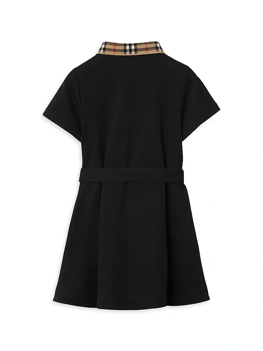Burberry Girl's Baby Girl's, Little Girl's & Girl's Check Collar Polo Shirtdress | Thumbnail 2