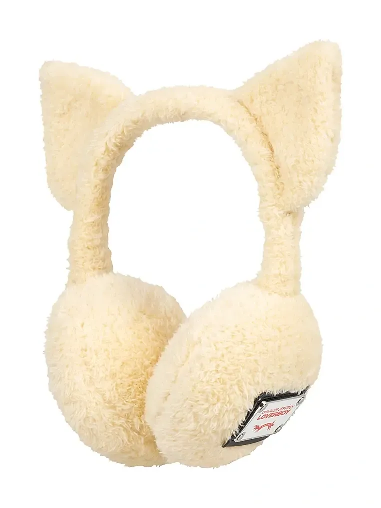 Charles Jeffrey Loverboy Men's Logo Faux-Fur Earmuffs
