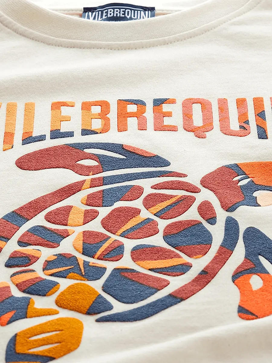 Vilebrequin Little Boy's & Boy's Monoï Logo T-Shirt - Off White | Thumbnail 4 Vilebrequin Little Boy's & Boy's Monoï Logo T-Shirt - Off White | Thumbnail 4