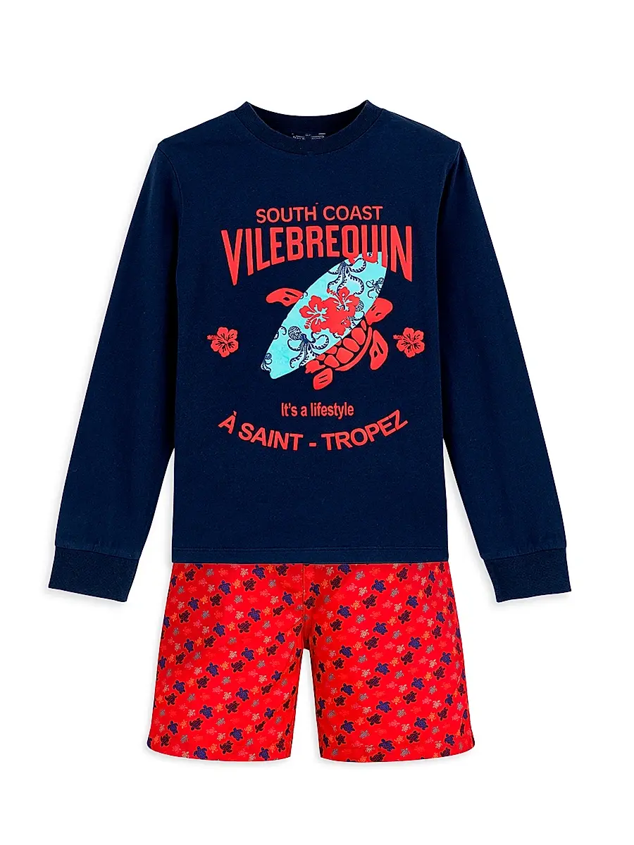 Vilebrequin Boy's Little Boy's & Boy's Micro Ronde Des Tortues Rainbow Swim Trunks | Thumbnail 2 Vilebrequin Boy's Little Boy's & Boy's Micro Ronde Des Tortues Rainbow Swim Trunks | Thumbnail 2