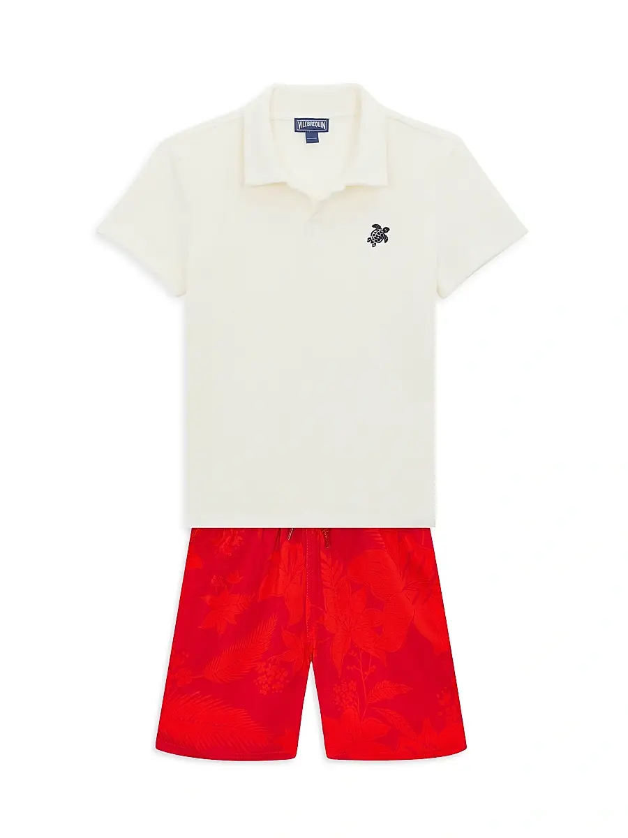 Vilebrequin Boy's Baby Boy's, Little Boy's & Boy's Flower Power Swim Shorts | Thumbnail 2 Vilebrequin Boy's Baby Boy's, Little Boy's & Boy's Flower Power Swim Shorts | Thumbnail 2