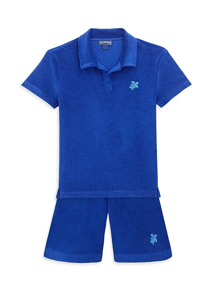 Vilebrequin Boy's Baby Boy's, Little Boy's & Boy's Terry Cloth Polo Shirt | Thumbnail 2 Vilebrequin Boy's Baby Boy's, Little Boy's & Boy's Terry Cloth Polo Shirt | Thumbnail 2