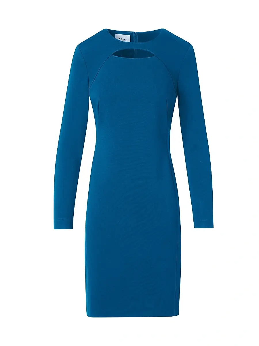 Akris punto Women's Chest Cut-Out Sheath Dress | Image 1 Akris punto Women's Chest Cut-Out Sheath Dress | Image 1